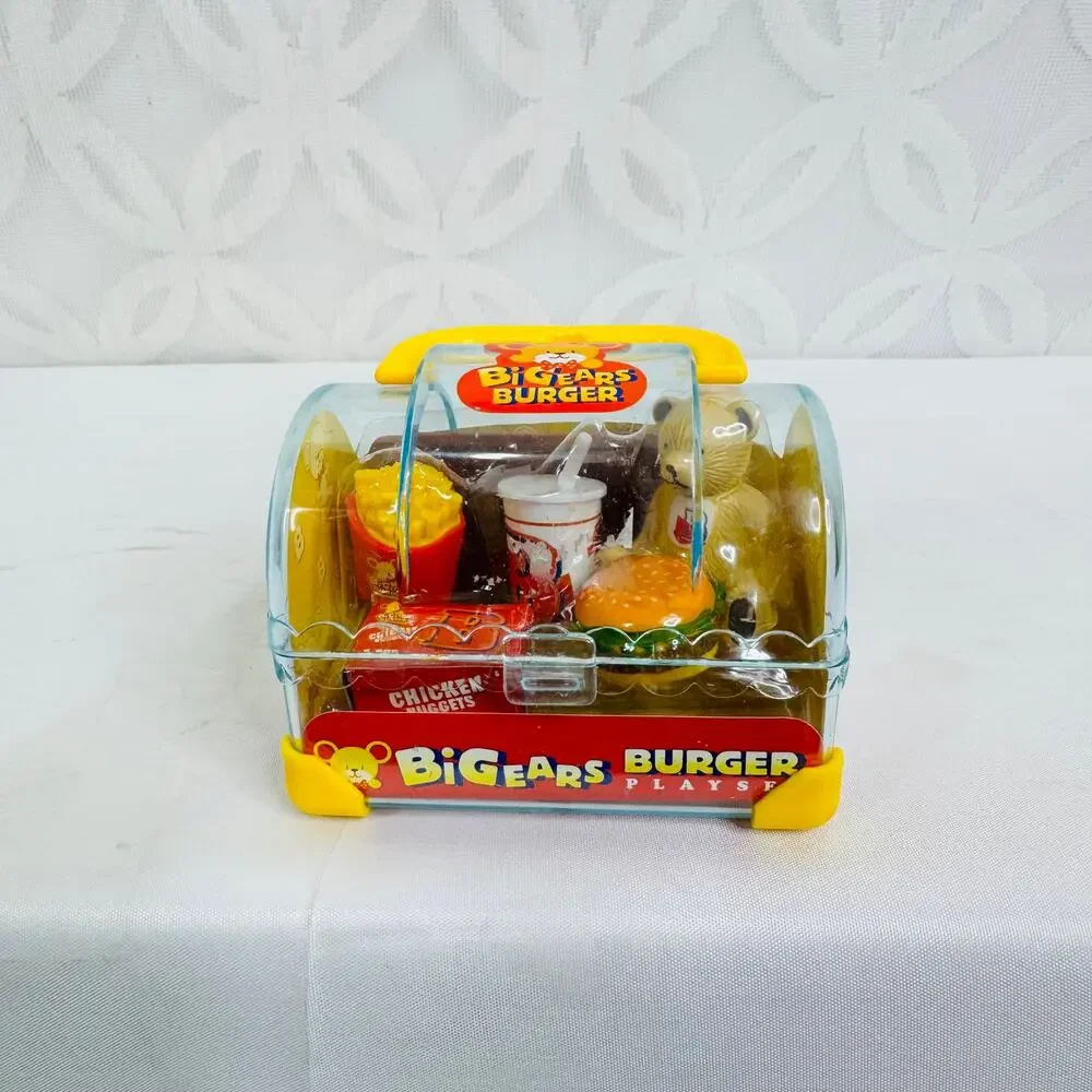 5 for $25| Kidstar Bigears Bear Burger Mini Lunch Box‎ Playset Toy Milkshake